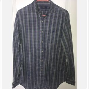 Polo Ralph Lauren Men's Plaid Button Up Shirt Size Medium